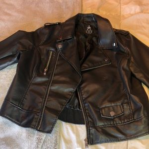 black Faux leather jacket!